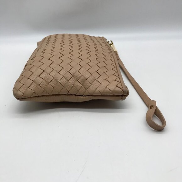 Cole Haan Tan Leather Woven Removable Pouch - Picture 3 of 10